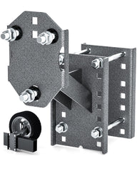 HOWBOW spare tire mount kit assembly shows rugged 6mm steel for durable trailer compatibility.
