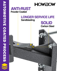 HOWBOW tilt-and-raise design creates extra storage space under the tire for convenience.