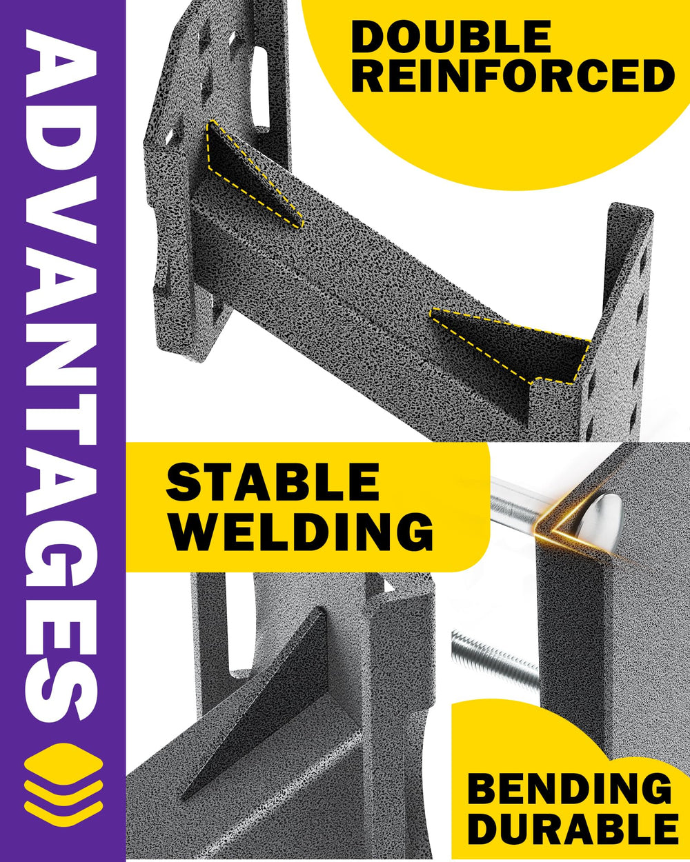 HOWBOW universal trailer mount fits 4 lug x 4 in and 5/6 lug patterns with easy setup.