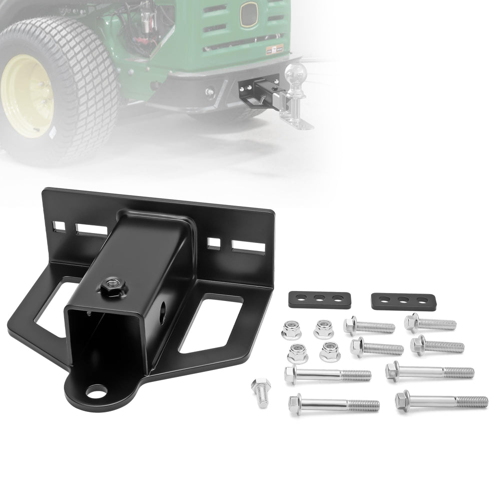 HOWBOW zero turn hitch with 2‑inch receiver for rugged, reliable towing