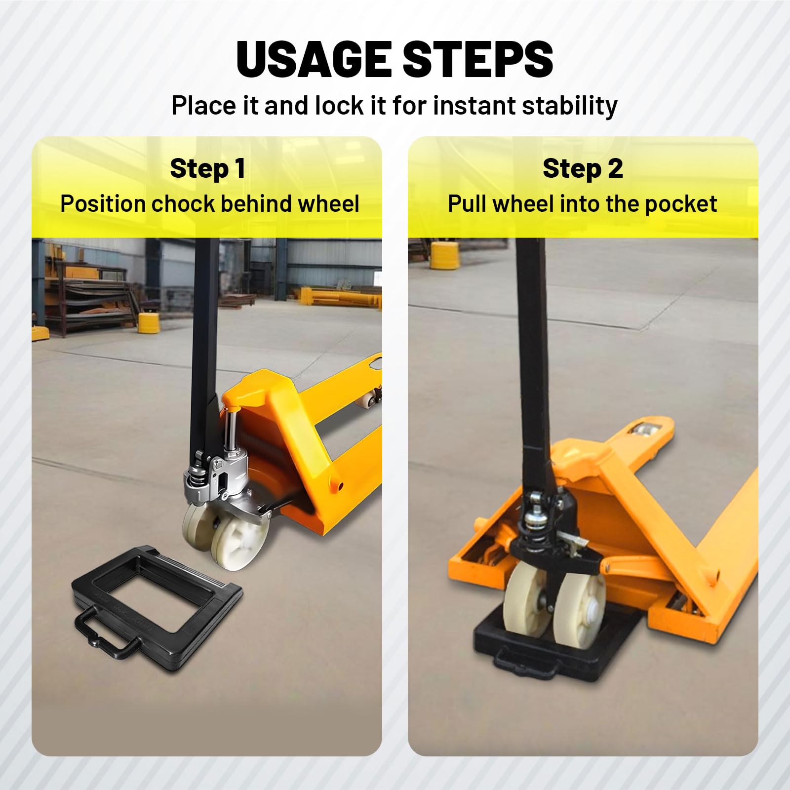 HOXWELL compact design fits pallet jacks for quick deployment
