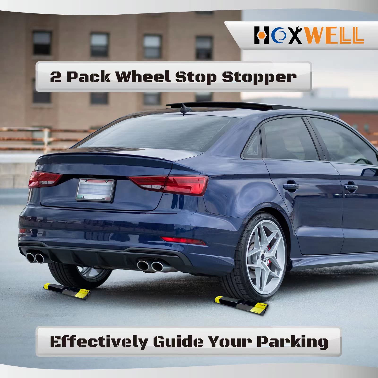 HOXWELL durable parking aids for indoor or outdoor garages.