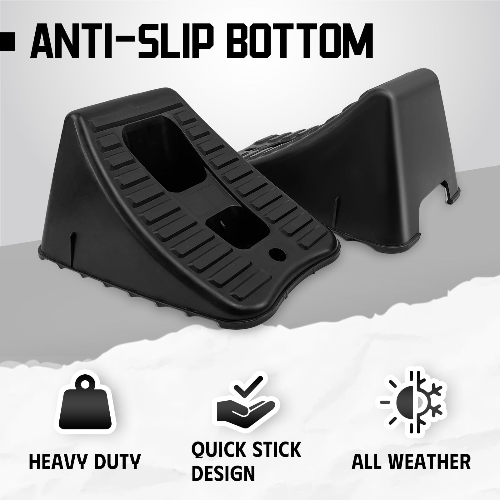 Durable polymer construction resists cracking and wear for repeated use.