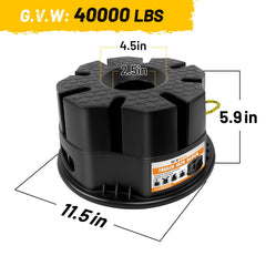 HOXWELL heavy-duty rv stabilizer block resists dirt and oil for long-lasting stability.
