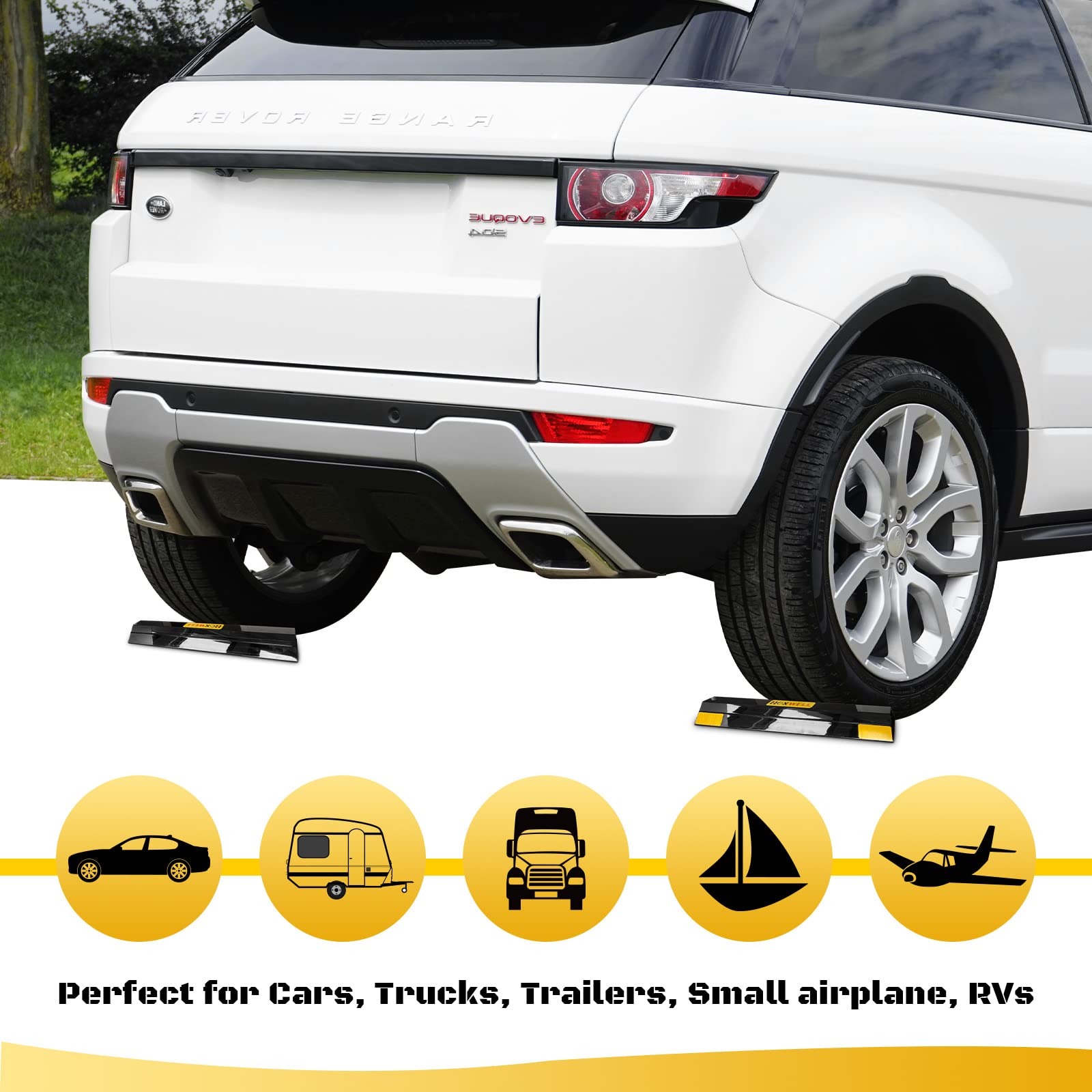 HOXWELL parking aid in garage setup emphasizes stable alignment for consistent parking.