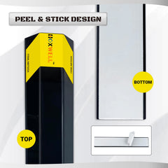 HOXWELL peel-and-stick installation for quick, no-drill setup.
