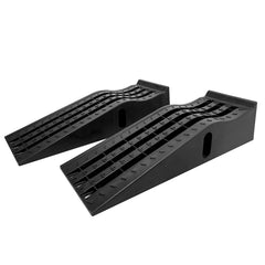 HOXWELL portable car ramps for oil changes with high lift and stable setup