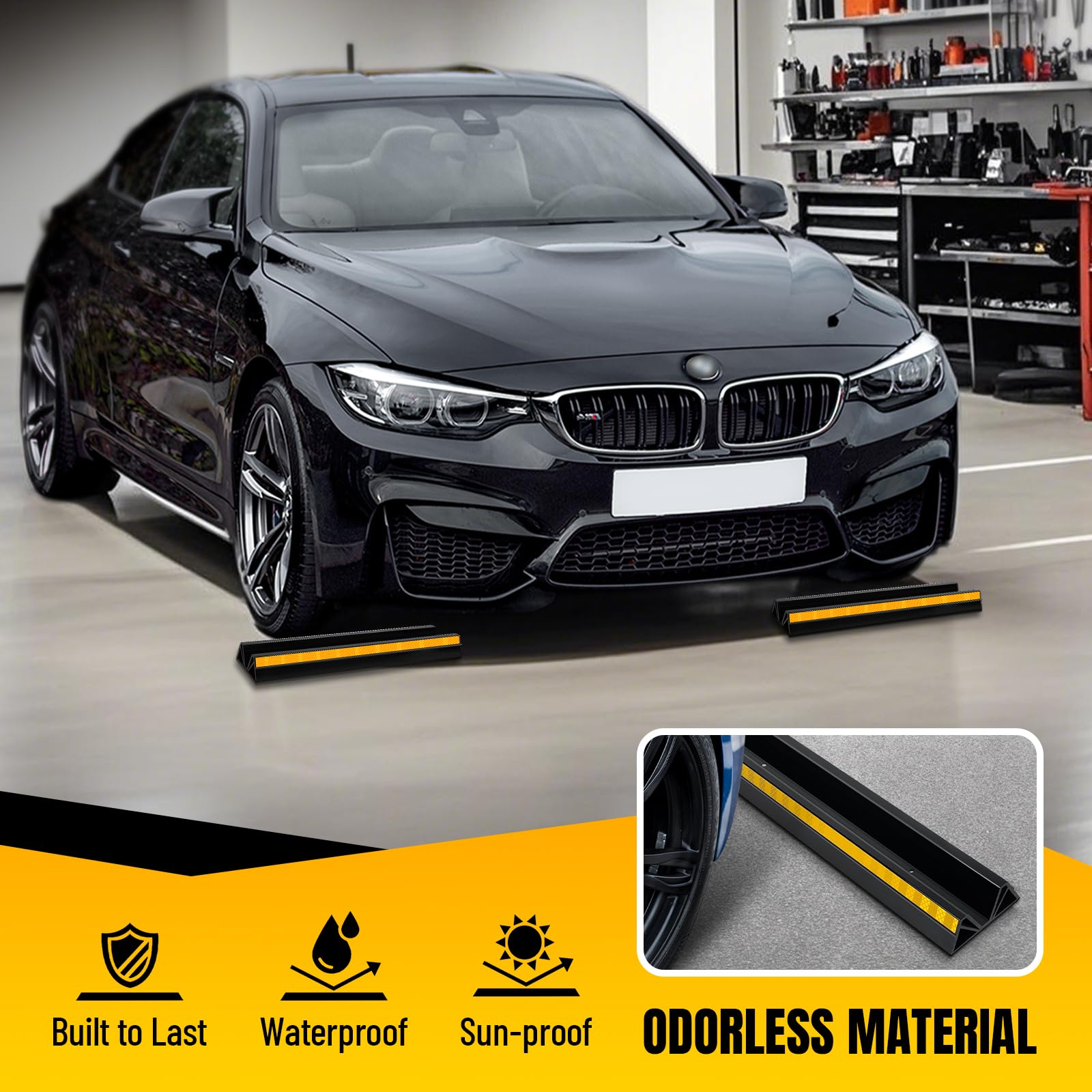 HOXWELL reflective tapes detail for high visibility during parking