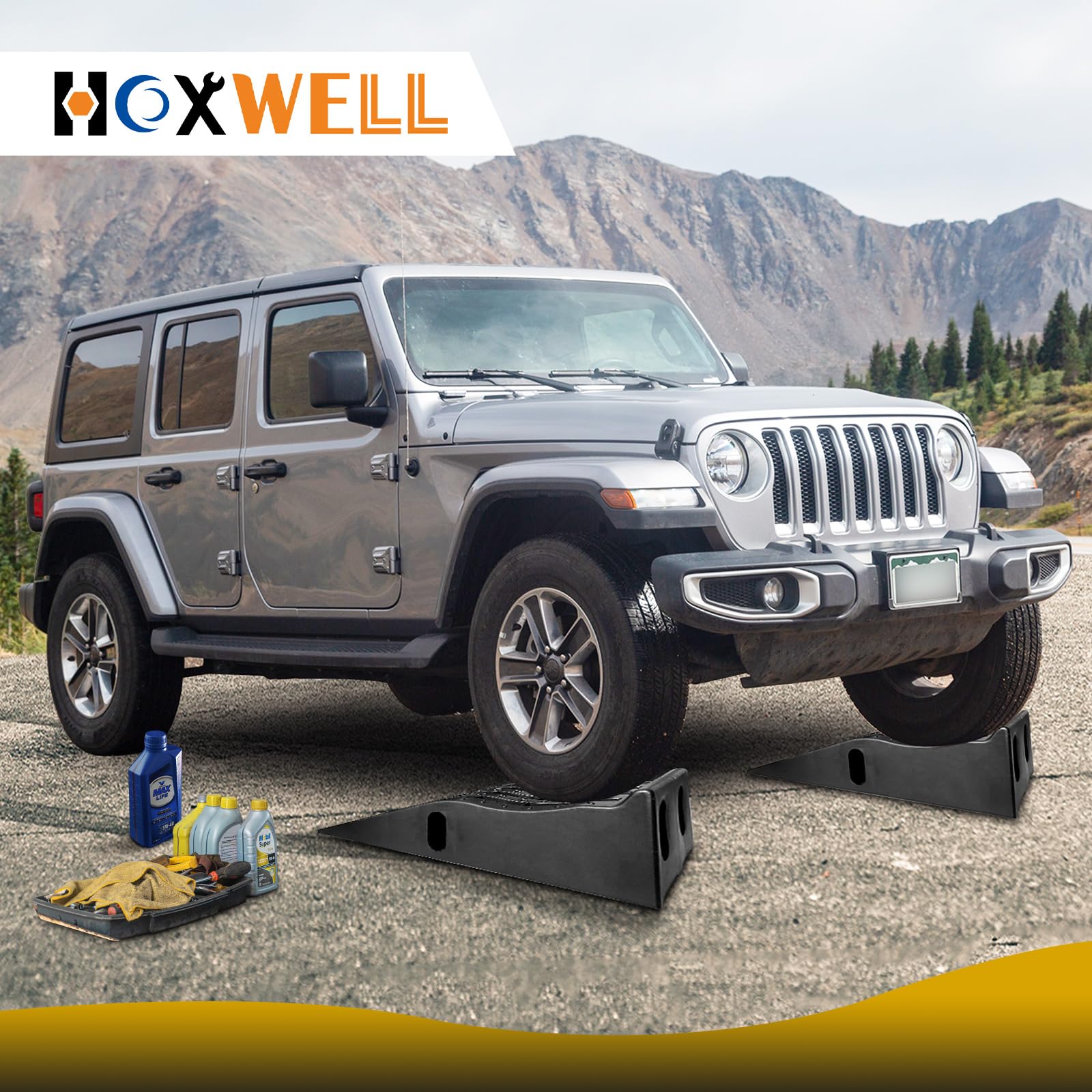 HOXWELL two pack ramps provide versatile garage use