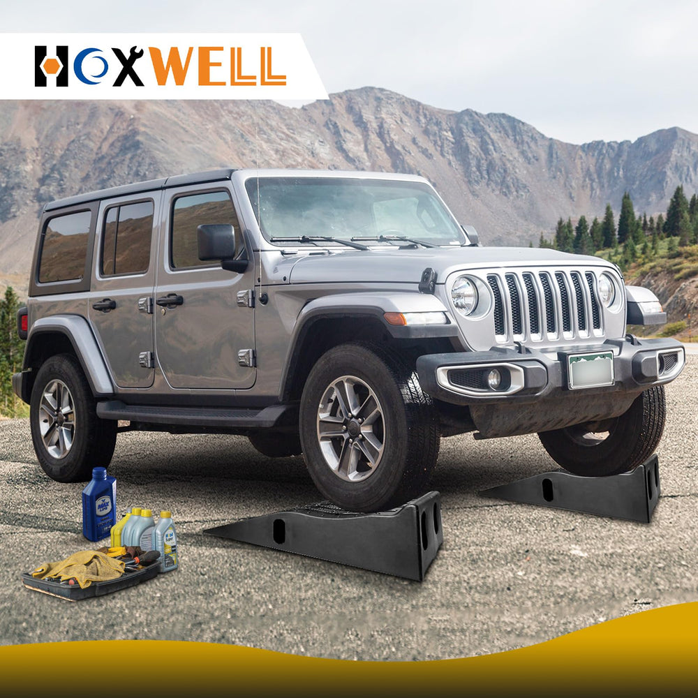HOXWELL two pack ramps provide versatile garage use