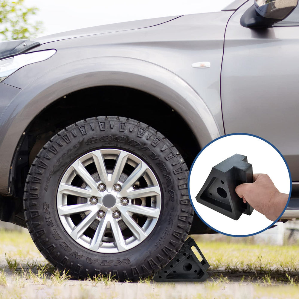HOXWELL heavy-duty rubber blocks resist wear on varied surfaces.