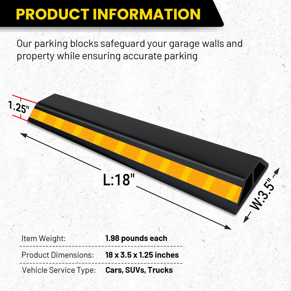 HOXWELL yellow safety stripes improve visibility to prevent wall damage