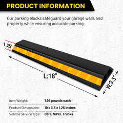 HOXWELL yellow safety stripes improve visibility to prevent wall damage