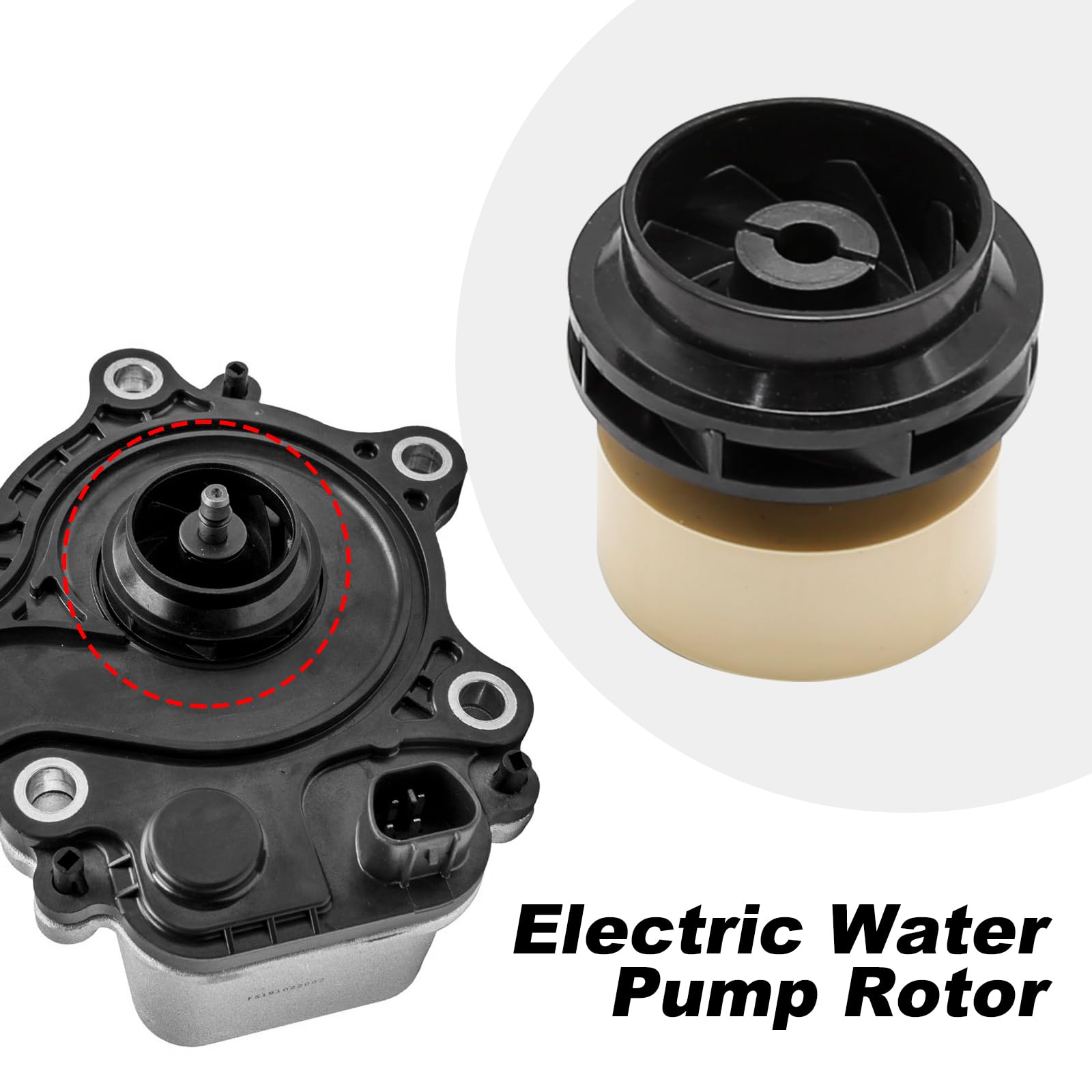 Hoypeyfiy Prius 2010-2015 water-pump rotor ensures steady engine cooling