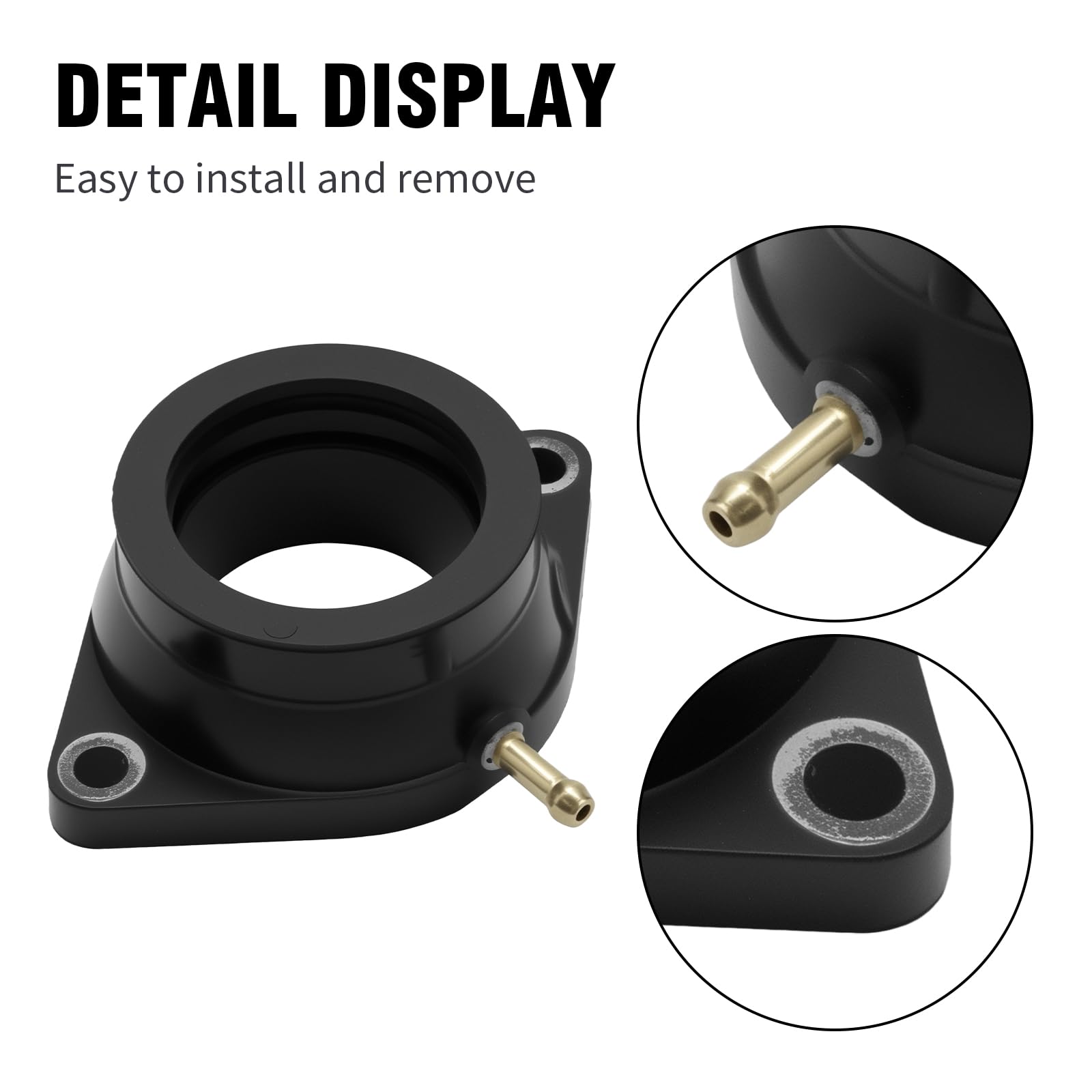 Hoypeyfiy Yamaha XVS1100 carb boot closeup shows durable rubber construction