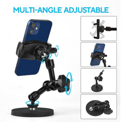 HOYXUN gym mount clip with anti-slip design keeps devices steady.