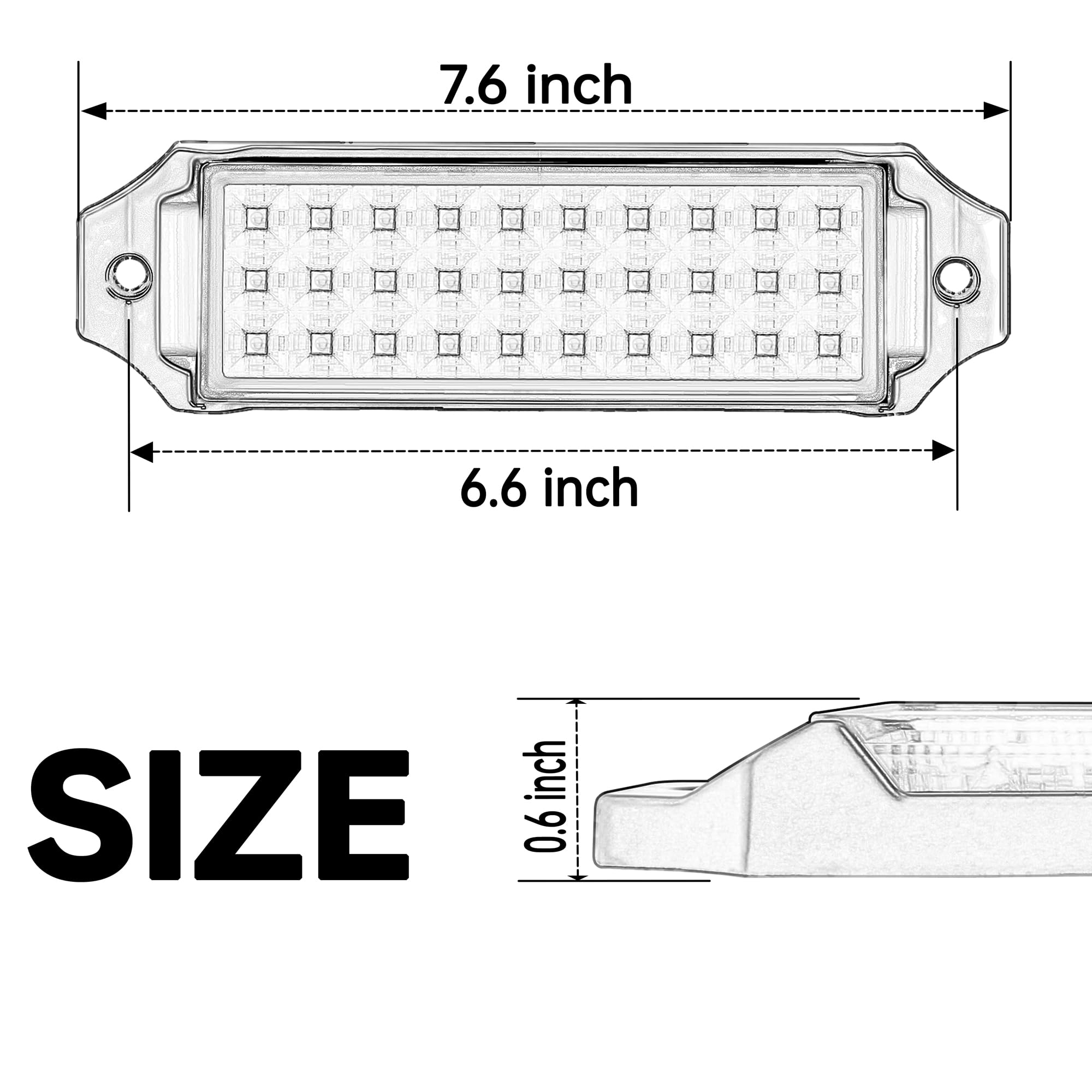 HOZILIFE 6-inch LED bar spot beam for precise off-road illumination.