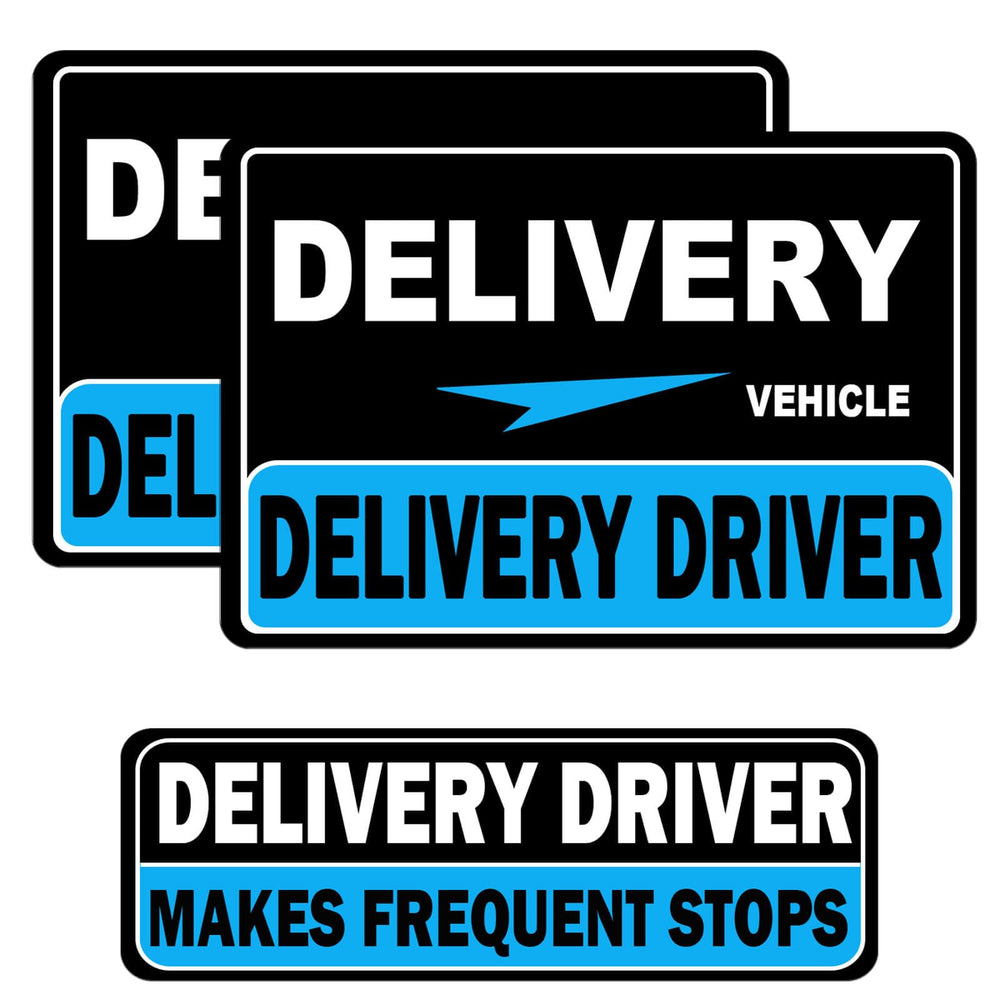 Hozodusi delivery magnet on the driver side for clear roadside visibility.