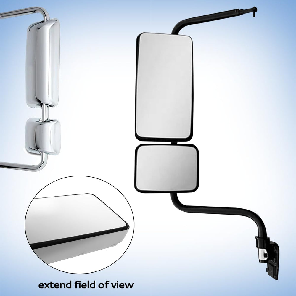 Hpdmauto chrome mirror close up showing durable ABS construction.