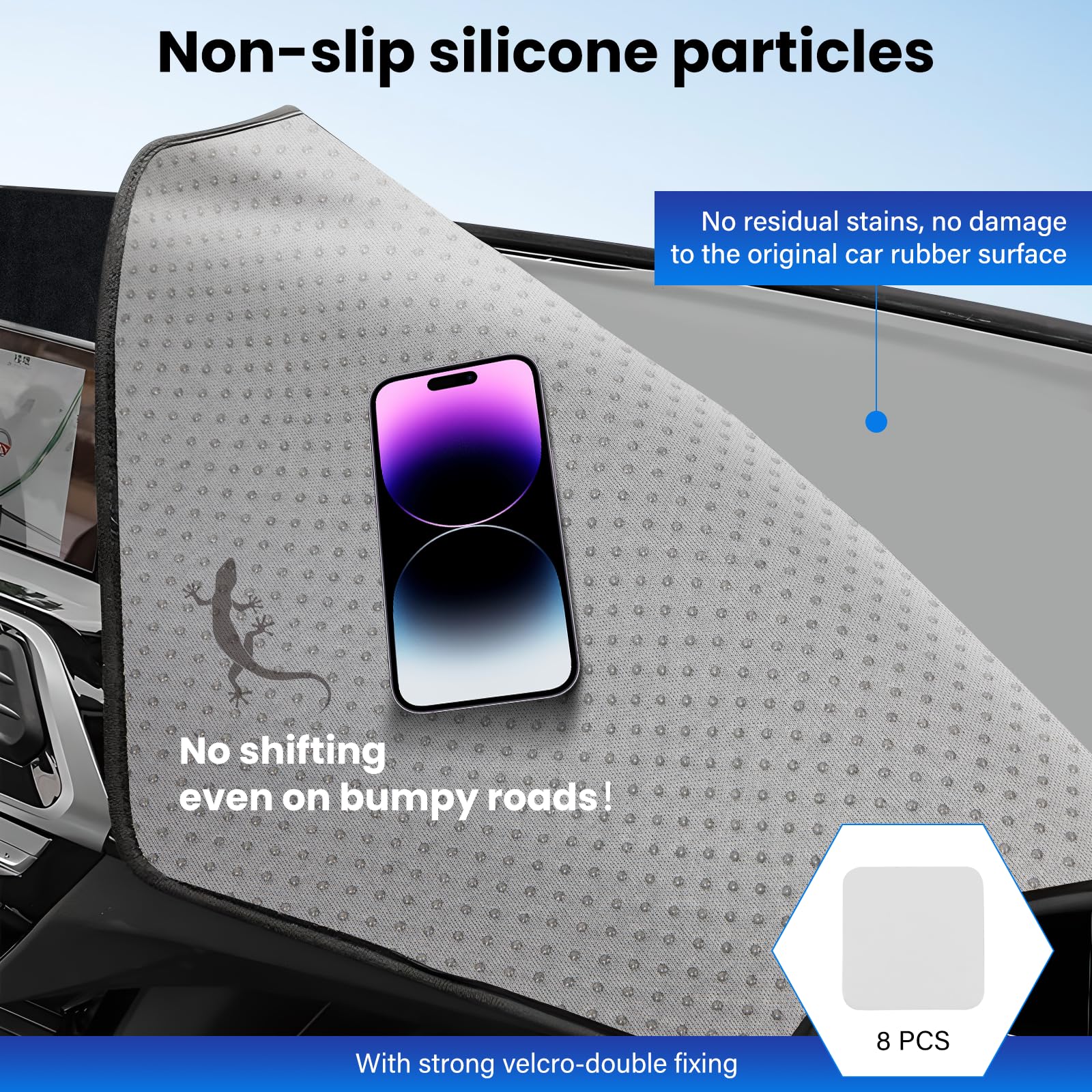 HPEVA machine-washable dash cover for Hyundai Sonata 2011-2014 simplifies maintenance.