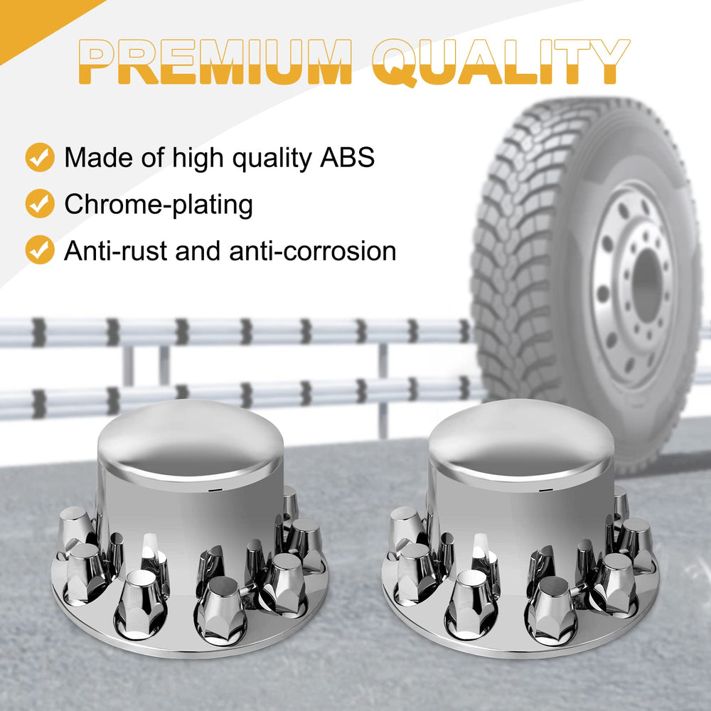 HQALTY 32mm thread-on lug nut covers provide durable protection for compatible wheels