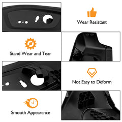 HQPASFY ABS material seat trim panel shields wiring from dirt and damage.