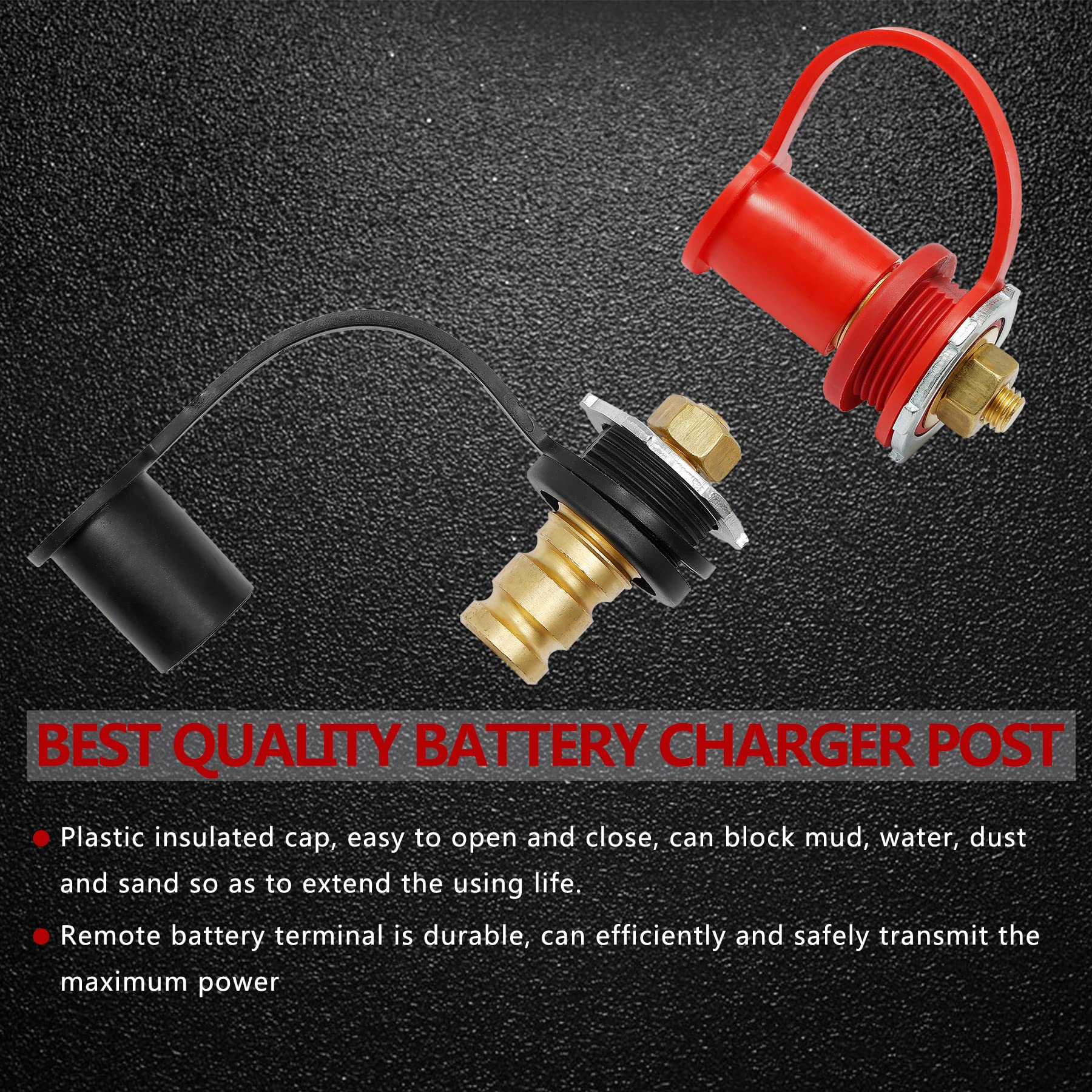 HQPASFY red battery cables enabling quick power paths and charging