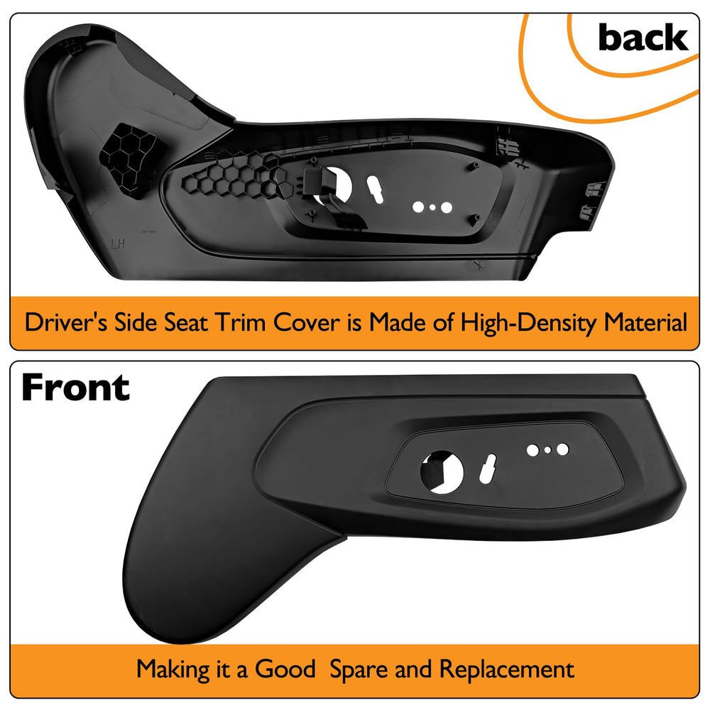 HQPASFY easy-to-install replacement for worn driver-side seat trim cover.