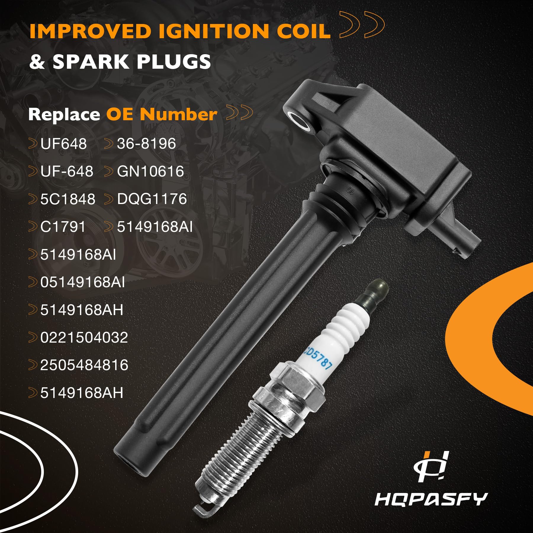 HQPASFY engine compartment install for easy coil swap