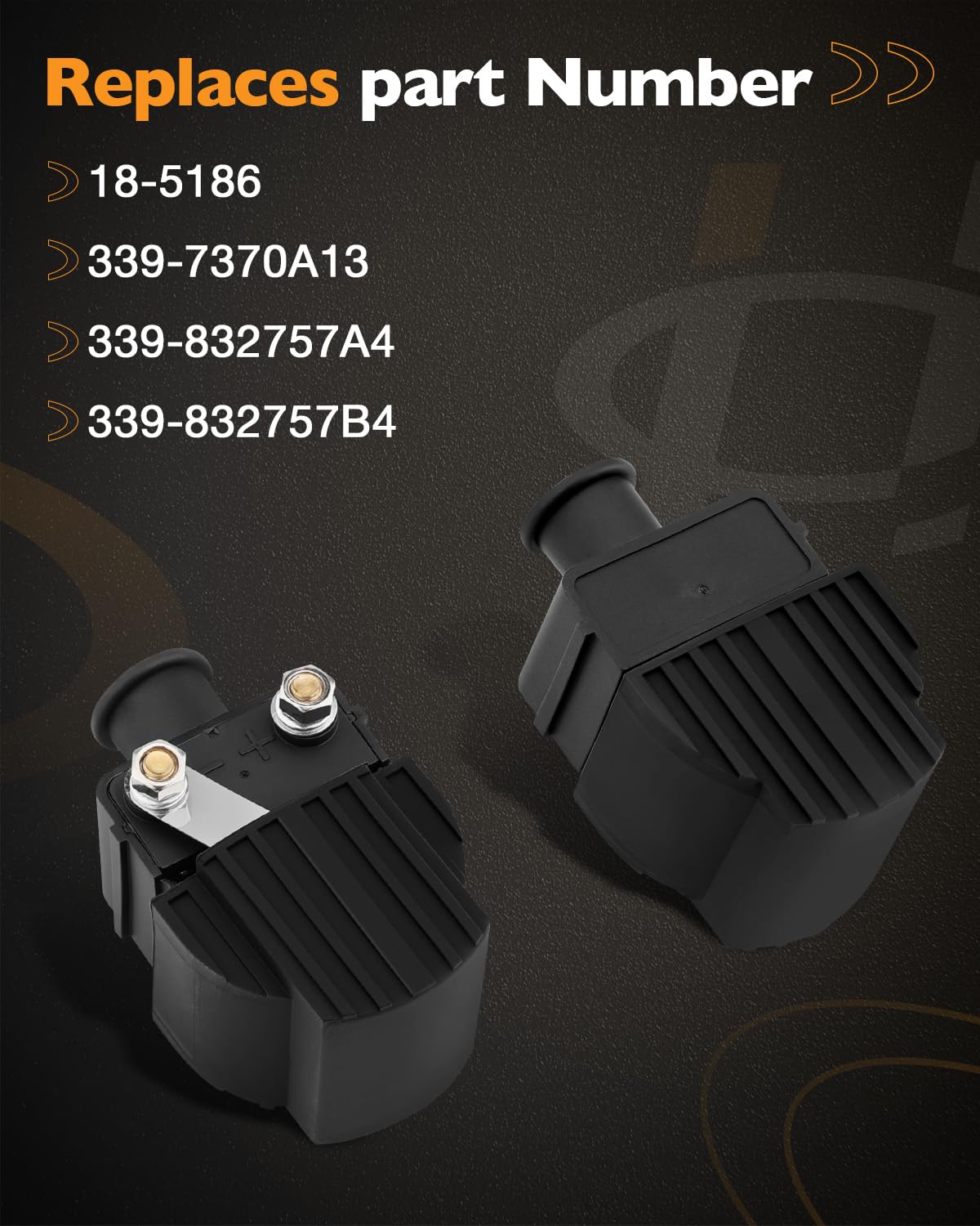 HQPASFY ignition coil pack close-up, highlighting coil construction and quality testing.