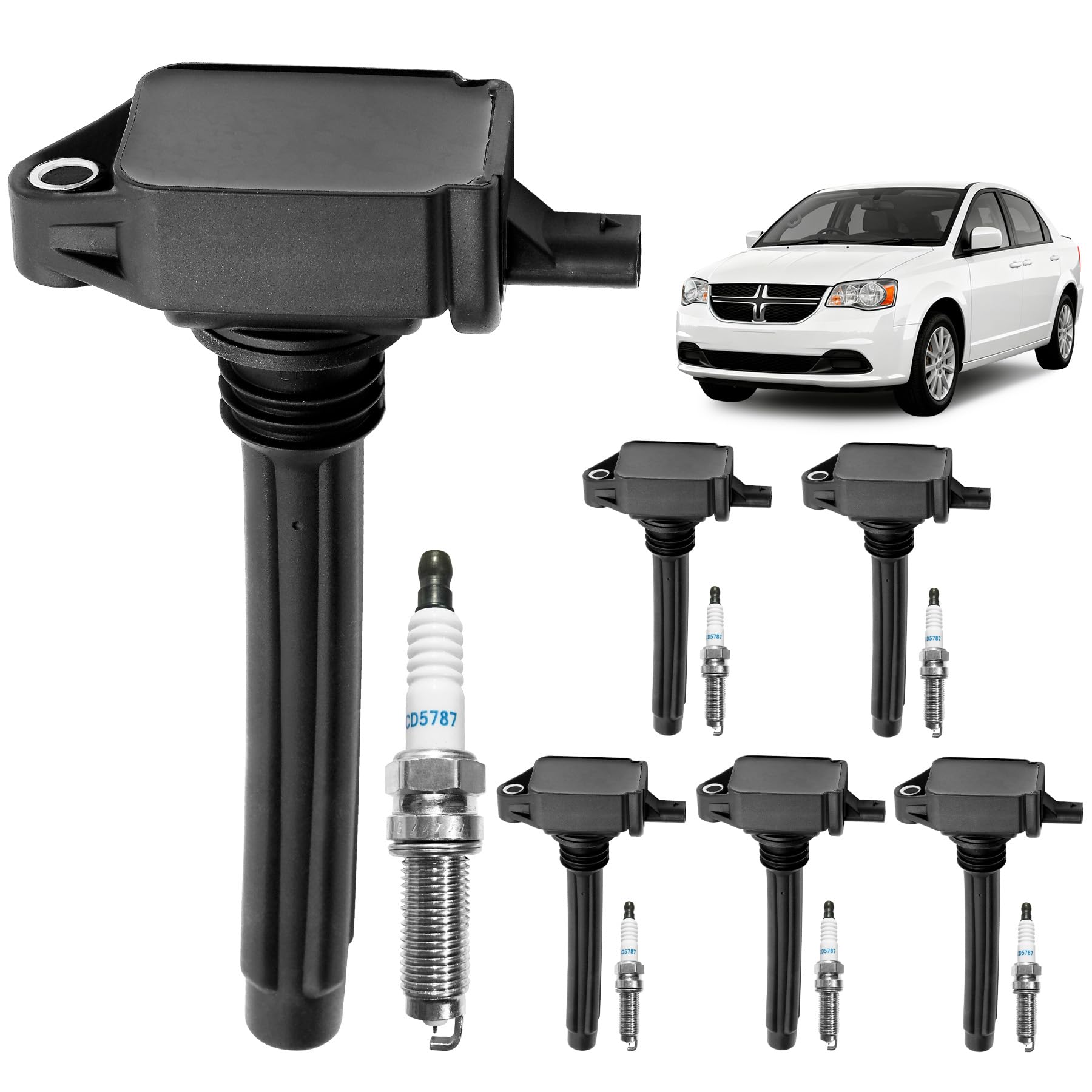 HQPASFY ignition coil pack set compatible with factory specifications
