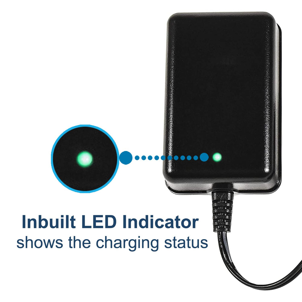 HQRP charger side view demonstrates slim profile for space-saving installation.