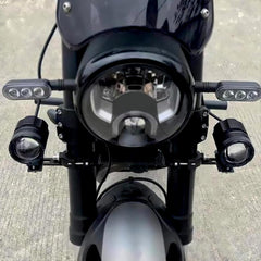 HQTS CNC aluminum light-bar mount bracket with corrosion-resistant finish.
