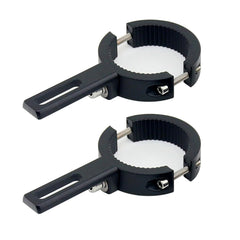 HQTS motorcycle spotlight mount bracket side view emphasizes secure support for rugged rides.