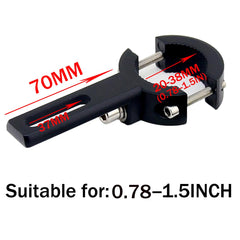 HQTS mount adjustable vertically and horizontally for precise light alignment.