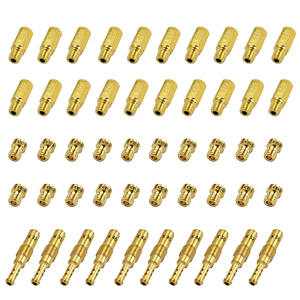 HRJZF jet kit slow pilot jets 32-55 for precise idle tuning