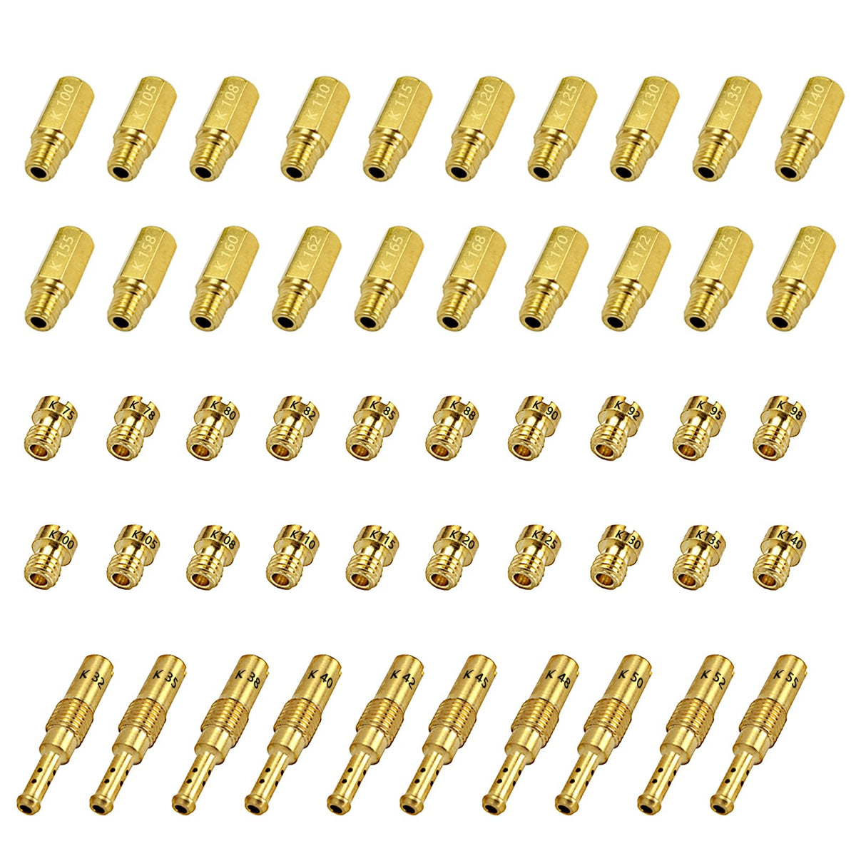 HRJZF jet kit slow pilot jets 32-55 for precise idle tuning