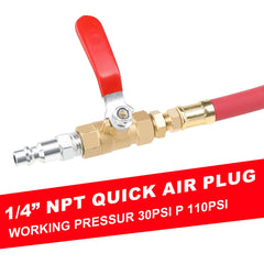 Hromee durable rubber tube and brass fittings withstand high pressure during testing.
