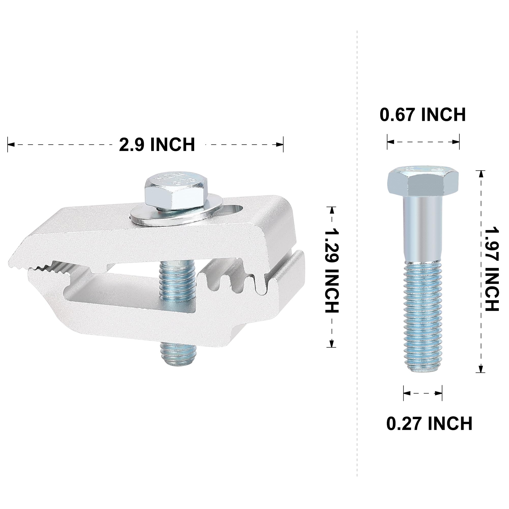 Hromee Edge Lo Pro replacement clamps shown as a durable, corrosion-resistant option.
