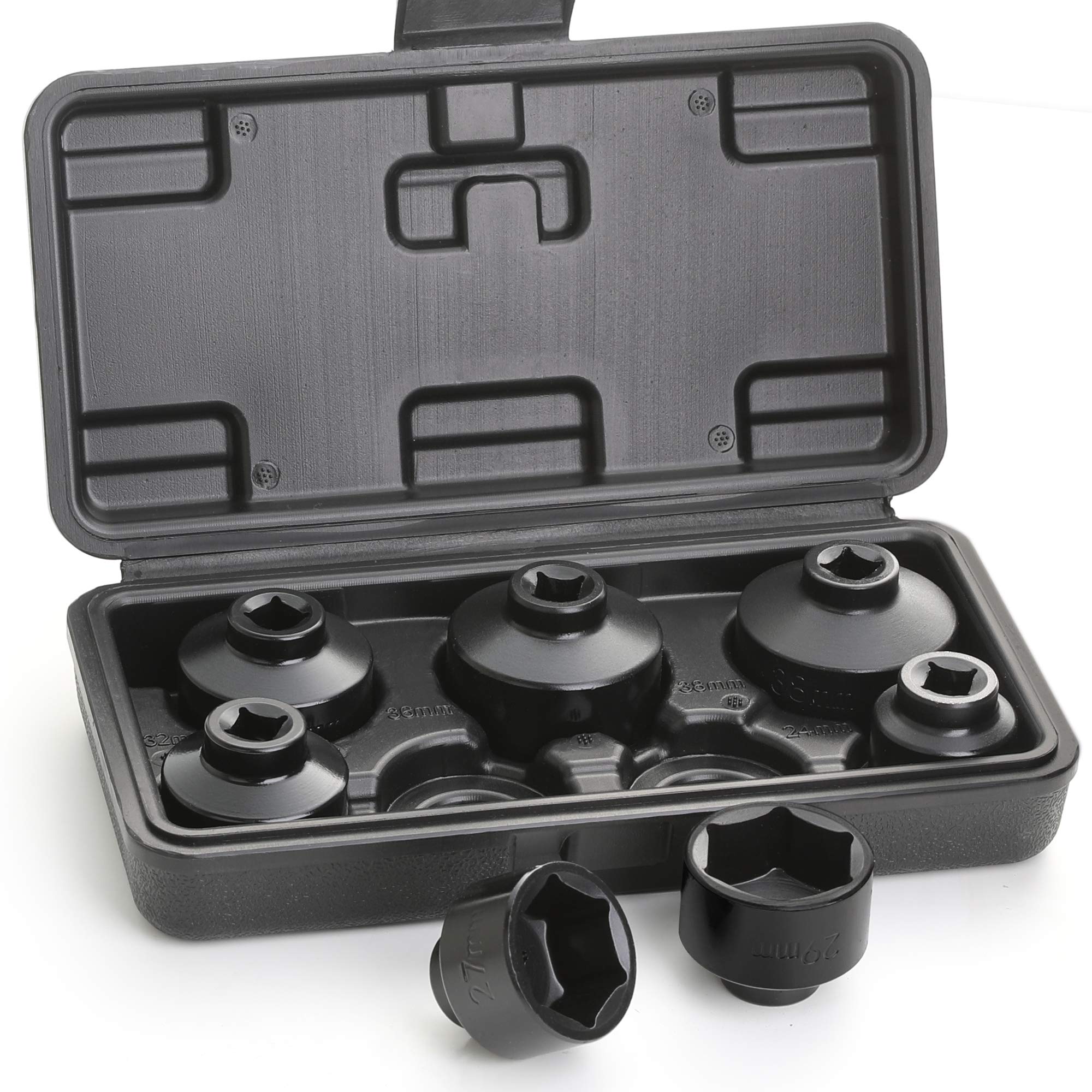 Hromee fuel filter cap tool 24mm socket for tight engine spaces