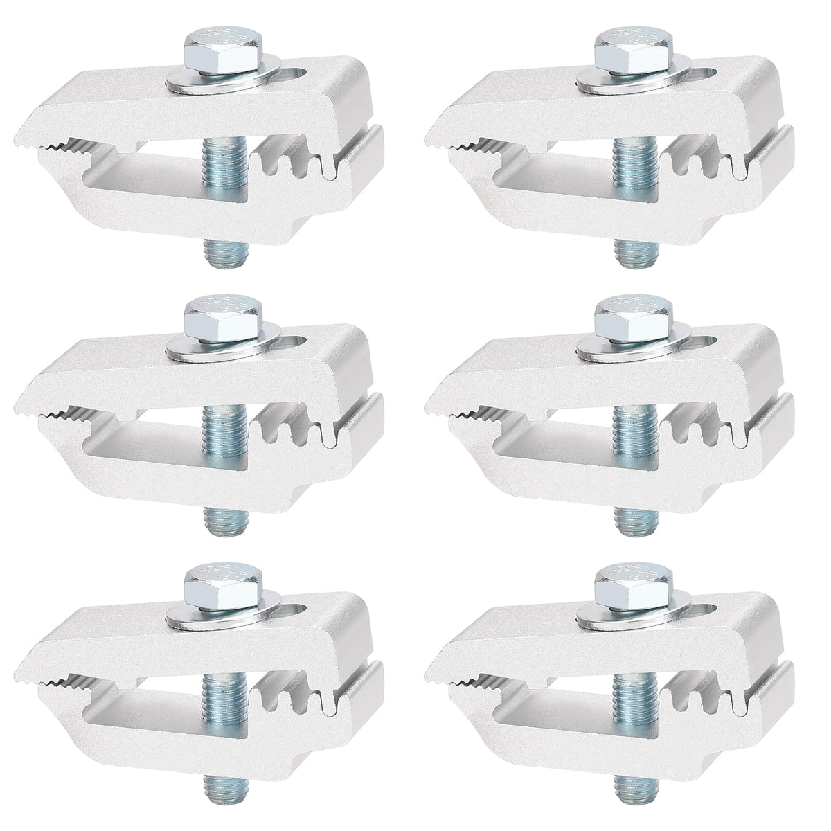 Hromee Low Pro clamps securing a truck topper to the bed for stable mounting.