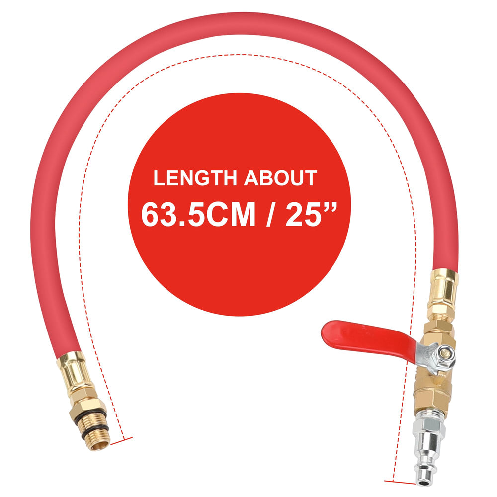 Hromee quick coupler 1-4 NPT connector simplifies setup.