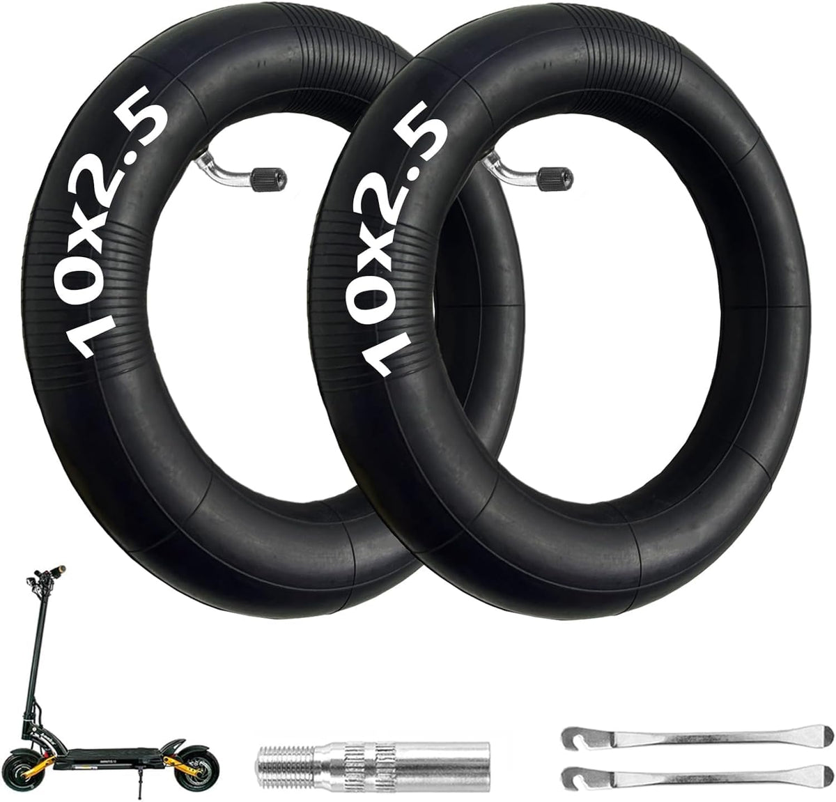 Hromra 10x2.5 inner-tube pack ready for quick install and durable rides