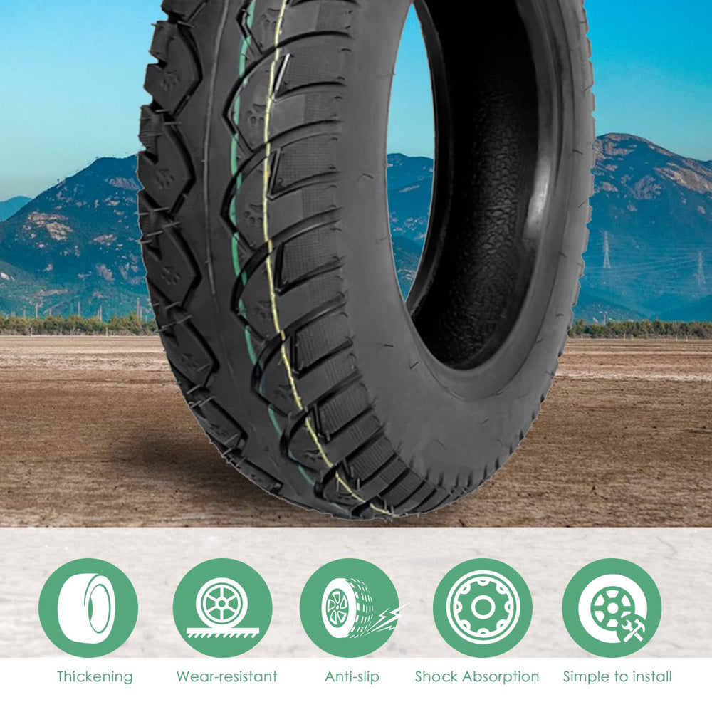 Hromra tire installation step demonstrating tool-free mounting.