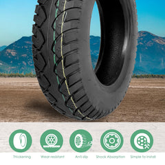 Hromra tire installation step demonstrating tool-free mounting.