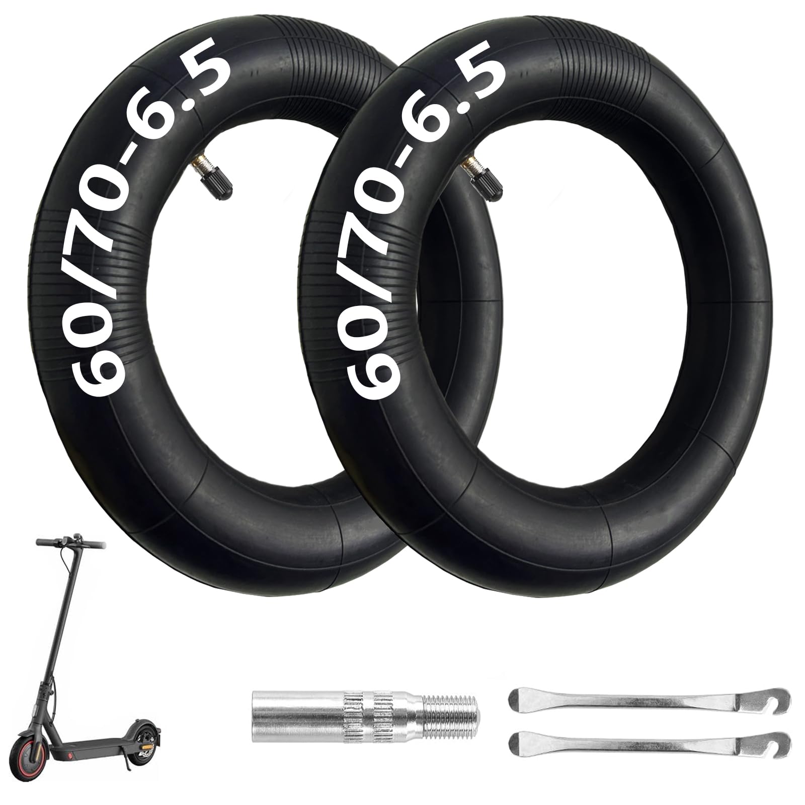 Hromra 60-70-6-5 inner tube close-up showing thickened butyl rubber for durability
