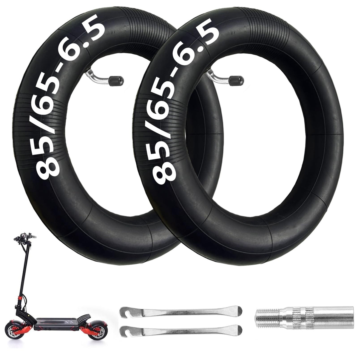 Hromra 85/65-6.5 inner tube for 10-inch scooters, durable fit and reliability