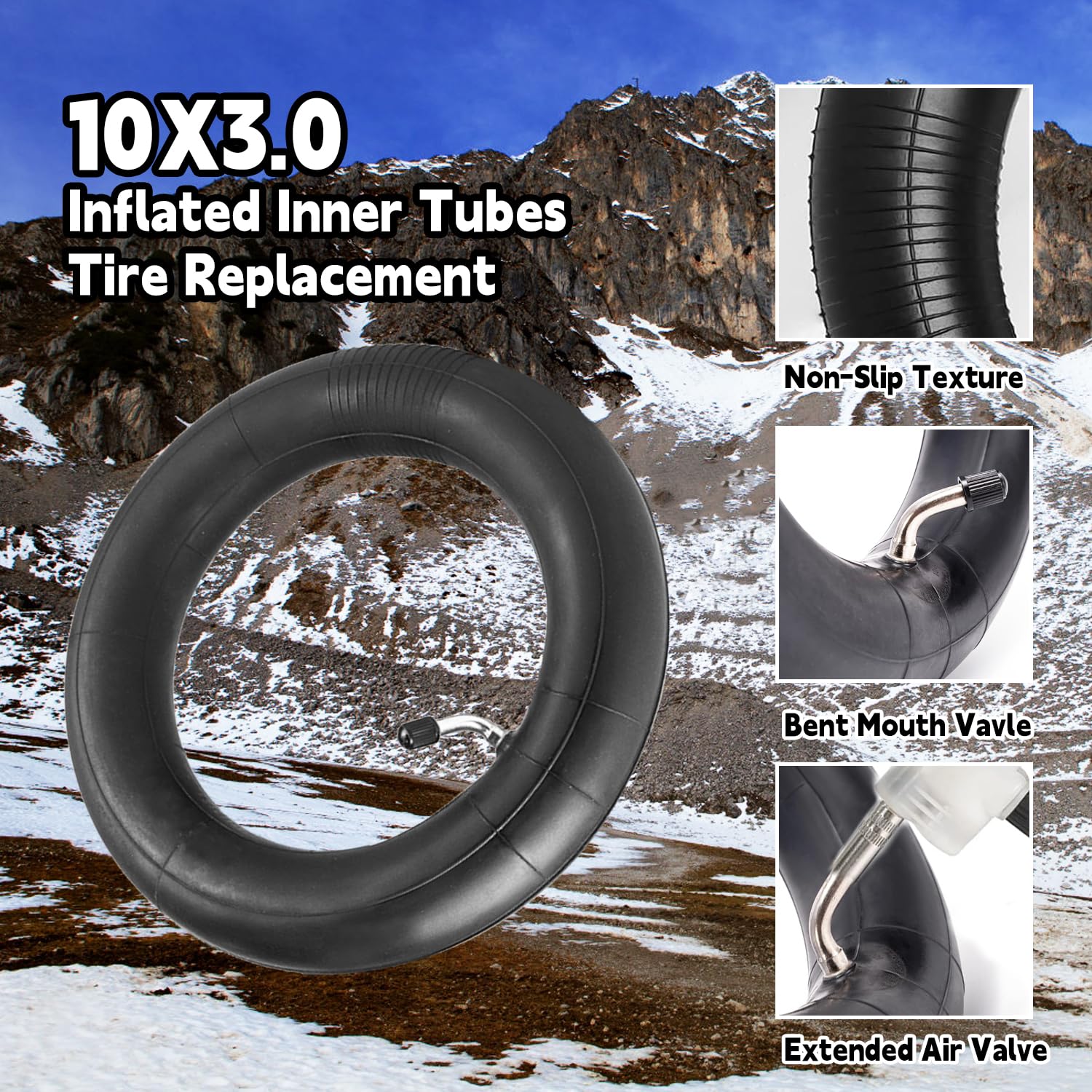 Hromra inner tube includes tire levers for quick installation.