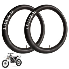 Hromra 21-inch inner tube pack-shot shows compatibility for 21-inch dirt bike tires and easy replacement.