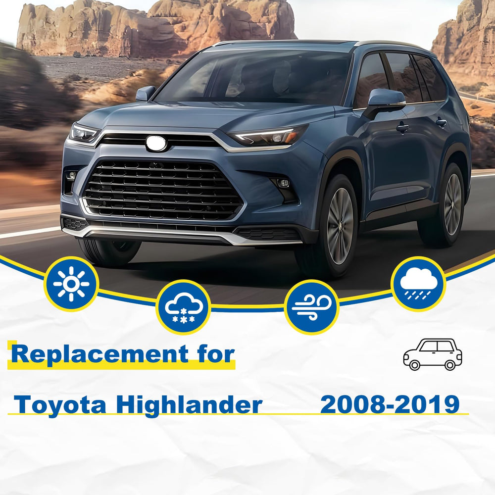 HRSNO 26-20 front wiper right for Toyota Highlander improves wet weather visibility
